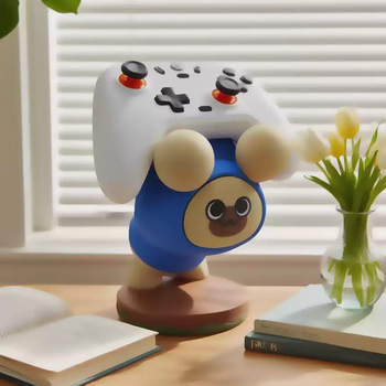 Lan caihe monster hunter ellu cat dumb cat xbox game controller bracket base ps5 peripheral display stand desktop ornament dumb cat controller bracket