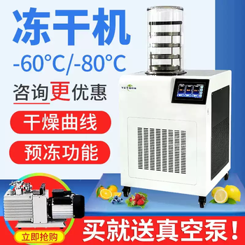 Yetuo shanghai yetuo ytlg-10a freeze dryer laboratory cordyceps small food medicine soil vacuum freeze dryer ytlg-12e-80 vertical-80