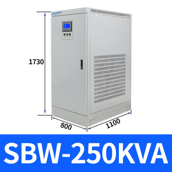 Chint (chnt) sbw three-phase 380v fully automatic compensation power supply regulator industrial high power 50-1000kw regulated power supply copper column sbw-250kva
