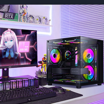 Lenovo (lenovo) computer equipment desktop host complete set of business office design chicken game second-hand desktop complete set 90% new i5 12th generation 16g512 solid state 1060/6g independent display +24