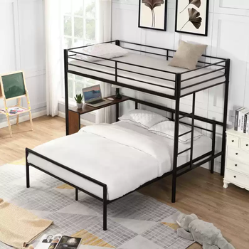 Yusen yimu staggered sub-table bed with upper and lower beds combination staggered small apartment upper and lower bunk children's upper desk and bed elevated 800mmx1900mm single upper loft bed with desk