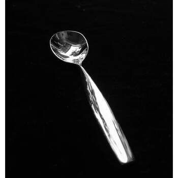 Kaori yamazaki twisted food stainless steel cute mirror polished round spoon fruit soup spoon