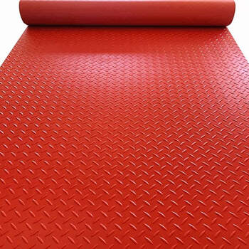 Beef tendon 2mm thick non-slip mat plastic waterproof rubber door mat corridor stair kitchen workshop floor rubber floor mat (beef tendon 2.0) red herringbone 1.6 meters wide 3 meters long