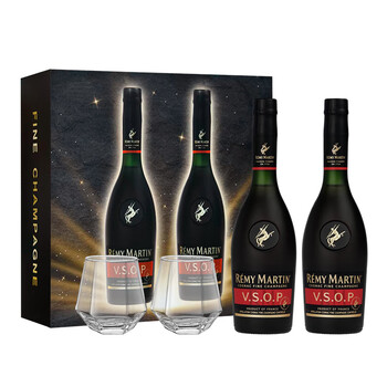 Remy martin vsop 375ml double pack with double cup gift box, french cognac, original imported wine