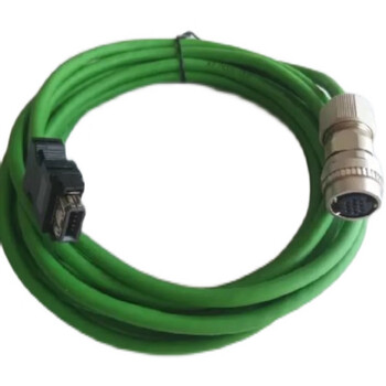 Suitable for mitsubishi servo motor encoder a48 system m80 m70 m64 encoder line cnv2e-9p/8p drag chain line green 8p straight 5m