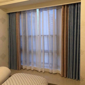 Minimoto aristocratic whole house curtain customization nationwide door-to-door measurement and installation light luxury modern simple full set with rods other packages + example sharing + contact customer service