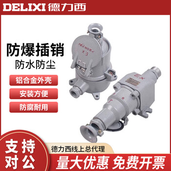 Explosion-proof plug ac-16/32/220v/380v direct plug explosion-proof plug plug plate explosion-proof socket ac-32/220v 3 core (oblique plug)