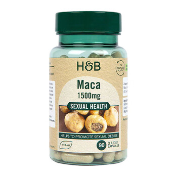 Holland&barrett uk hb maca capsules maca tablets men's oral health products healthy nutrition 90 tablets