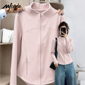 Mj style polar fleece jacket women's 2026 autumn and winter korean style slim-fit charge liner plus velvet waist slim top