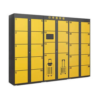 Smart luggage lockers, station scenic area networked lockers, hotel wechat qr code self-service electronic lockers, luggage locker system docking