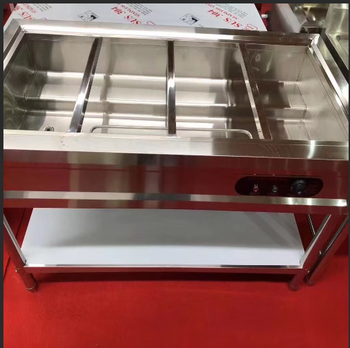 Stainless steel electric heating and thermal insulation rice selling table stainless steel 1500*700*800