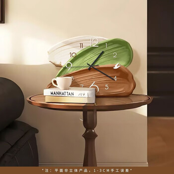 Your secretary's second-hand desktop clock ornaments 2025 new living room wall clock retro high-end creative silent pendulum table clock clock feicai b + black pointer 35x24cm + 12 inch pointer