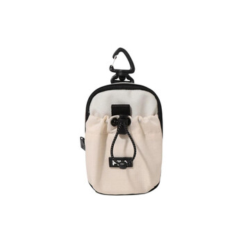 Fila zipper closure d-ring hook nylon key bag regular unisex couple style cream cream 1 cream 2