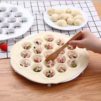 Leoezya dumpling mold kitchen supplies creative gadget dumpling maker plastic knead quick dumpling mold extra large 19-hole dumpling press