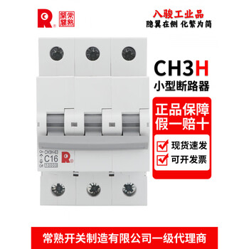 Changshu switch ch3h-63 small circuit breaker 1p2p3p4p circuit breaker 10a16a20a25a32a63a 125a d 2a x 2p