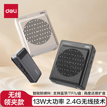 Deli 13w wireless magnetic lavalier little bee amplifier teacher's special bluetooth speaker audio anti-howling speaker magnetic microphone tour guide outdoor portable birthday gift