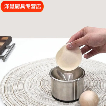 Chaosihui various round dumpling molds, pressed dumpling wrappers and dumpling tools, multi-functional pasta making artifact, upgraded dumpling wrapper maker, stainless steel base + solid wood ball, 1 pack, stainless steel