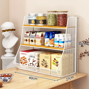 Yusenyi tea bag storage box desktop snack rack water cup holder home dining table countertop sideboard tea set tea cup coffee cup holder widened solid wood - large grass green white