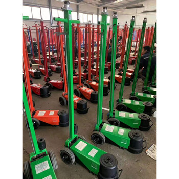 Shantou lincun jerry three-section 80t100t pneumatic hydraulic new horizontal jack pneumatic jack car maintenance industrial gas jack 100 tons new style jack