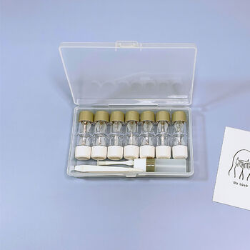 Yusenyi seven pairs and nine pairs r multiple pairs portable transparent contact lens case color contact lens companion storage box dark gray