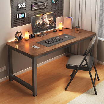 Humanities chengjia computer desk desktop e-sports game table home office desk study table small apartment bedroom simple writing desk highly recommended single desk model black oak color 120*60*75