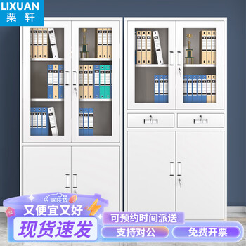 Lixuan file cabinet iron cabinet steel office cabinet finance office file cabinet iron data cabinet short cabinet locked voucher cabinet large equipment file cabinet thickened