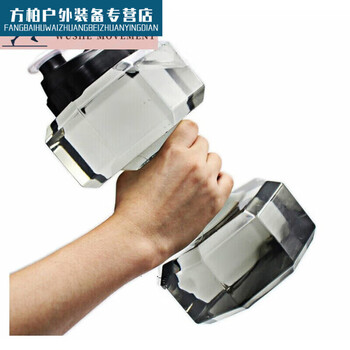 Luo zhuodou water-filled dumbbell dumbbell kettle fitness water-filled dumbbell portable men and women water-filled dumbbell plastic arm muscle training home 0kg2600ml blue