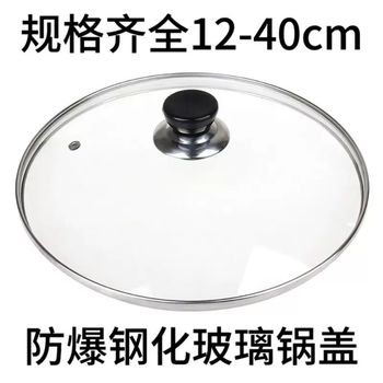Yusenyi pot lid household tempered glass 32 wok 30 stainless steel steamer lid non-stick electric cooking pot electric hot pot lid soup pot 25cm suitable for pot inner diameter 24.726.5cm
