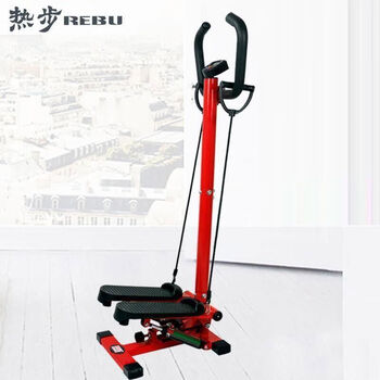 Hot step armrest multi-function stepper home slim waist and hip lift hydraulic foot exercise fitness equipment up and down step exercise red with drawstring