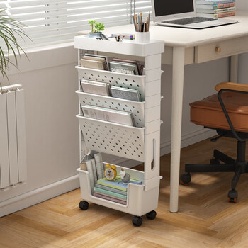 Aey removable desk bookshelf student desk side storage rack under desk bookshelf school classroom desk