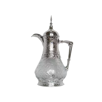 Yusenyi household orange and silver medieval wine bottle cold kettle with antique carvings cold gift kettle large capacity french style one glass silver abs material-glass 1ml