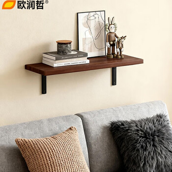 Ou runzhe wall storage rack wall straight board wall paint-free board wall wall hanging bookshelf solid wood partition suspended 40cm
