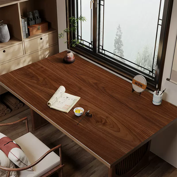 Yusenyi imitation wood grain desk mat walnut desk leather office desk pad brain pad writing business wear-resistant mouse key south american walnut 50cmx100cm waterproof and oil-proof desktop selection