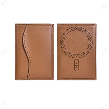 Shanyouyuan three-fold magnetic card holder extra large capacity mobile phone universal magsafe mobile phone holder ad370 ad370-brown