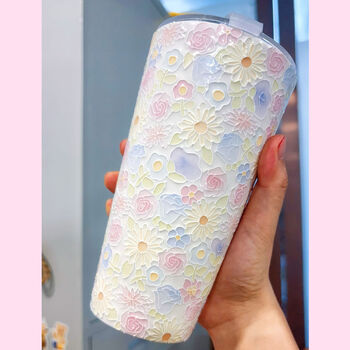 Wanhua cup water cup hand-painted mug with underglaze color accompanying jingdezhen wanhua cup ceramic cup birthday gift free packaging small floral wanhua cup 700ml or so