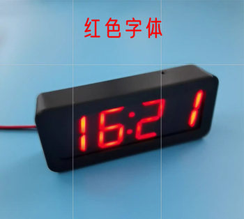 Car gps beidou satellite synchronized clock electronic clock module car led nixie tube digital display luminous display red display (can only be used outdoors)