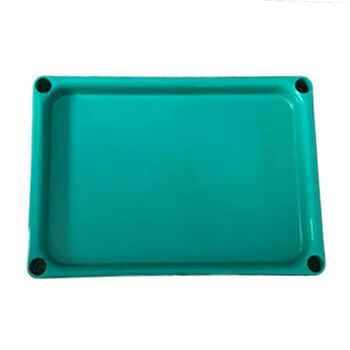 Yafsha county dumpling tray snack plastic dumpling tray dumpling tray wonton quick-frozen frozen household rectangular refrigerator green 10 pieces