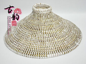 Large pot lid steamer lid handmade yunnan straw pot lid iron pot aluminum pot firewood stove high density straw pot lid 24cm--26cm