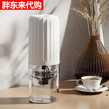 Rechargeable medicine grinder, small electric western medicine tablet crushing and grinding artifact, household chinese patent medicine pound, luxury model, white rechargeable model