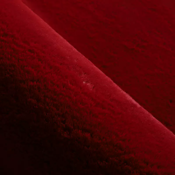Yusenyi red imitation rabbit fur bedroom carpet thickened girls' dirty resistant living room internet celebrity bedside blanket bay window pad room burgundy 160x60cm