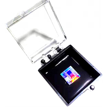 Teaching aids popular science silicon wafer bare chip storage ic chip mid-core integrated circuit cpu photolithography box 30mm, single chip 10*10mm random pattern