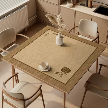 Yusenyi japanese square table mat waterproof and oil-proof no-wash leather square tablecloth high-end living room square table single branch 70cmx70cm (applicable to countertops and countertops)