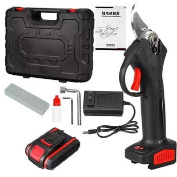 Baipuxi electric brushless pruning scissors for fruit trees rechargeable handheld garden branches for fruit trees 5 cells per charge