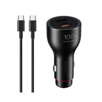 Car charger max100w dual port smart fast charging suitable for pura80 series black