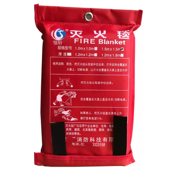 Fire blanket household fire certification 1.5m national standard boxed home kitchen silicone fire blanket set flame retardant new bag 1.0*1.0m glass fiber fire extinguishing
