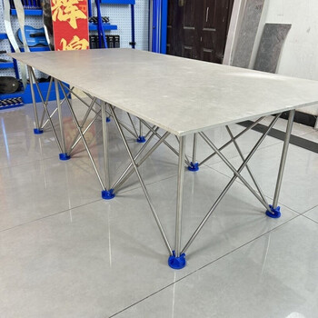 Bun peng spider leg woodworking workbench foldable street stall new thickened stainless steel telescopic t-type ceramic tile thrust special for bricklayers special 4-leg 74*74*58 cm storage bag for bricklayers