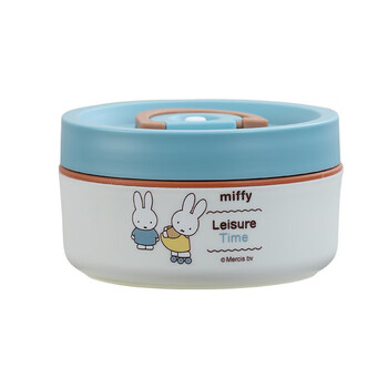 Tuojin imported quality extra-long insulated lunch box bucket from japan 2025 new style lunch box for office workers and students, microwaveable 304 thickened steel - small sky blue - 350ml