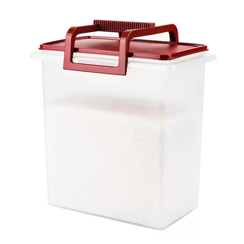 Yongfan tupperware 10l portable square bucket pickling enzyme box large capacity sealed rice noodles and grain storage