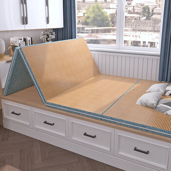 Hualeji double-sided tatami mattress removable and washable environmentally friendly coconut palm floor mat winter and summer dual-use bay window mat sleeping mat floor thickened 80*190 3cm thick