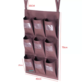 Yusenyi hotel room towel work bag hanging rag cleaning cart linen cart tool classification classification storage cart five colors 9-port vertical straps without steel pipe 9 layers 9-port vertical straps without steel pipe